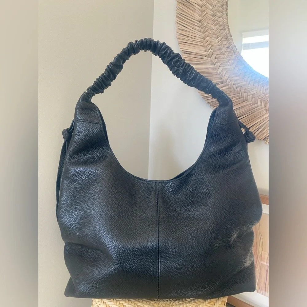 Laggo Bella Black Hobo Bag